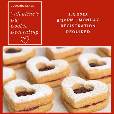 Valentine's Day Cookie Decorating Workshop Valentine's Day Cookie Decorating Workshop